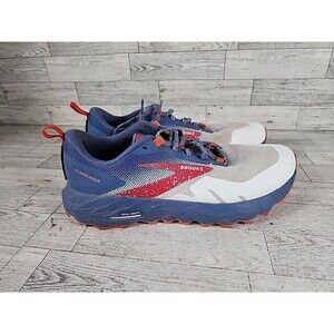 Brooks Womens Cascadia 17 1203921B157 White Running Shoes Sneakers Size 10.5 B